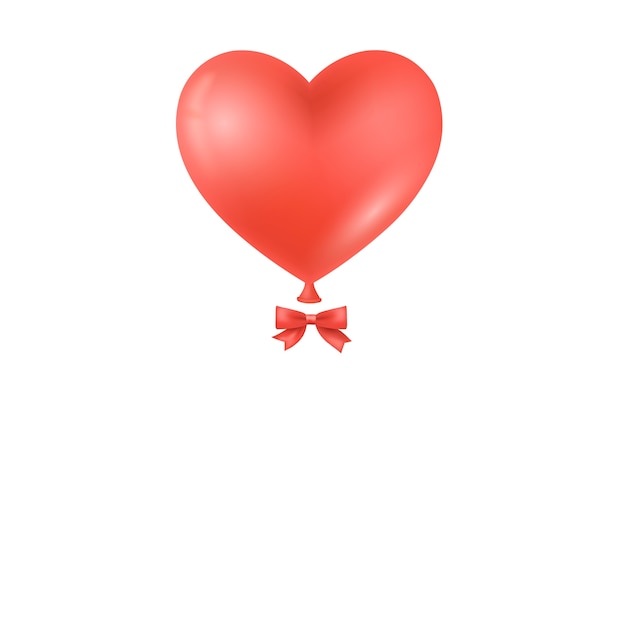 Realistic red heart background