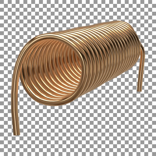 Realistic rendering of Solenoid Coil Electronics parts