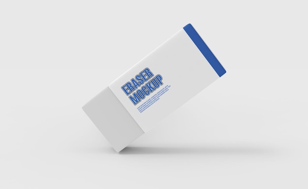 Realistic rubber eraser mockup