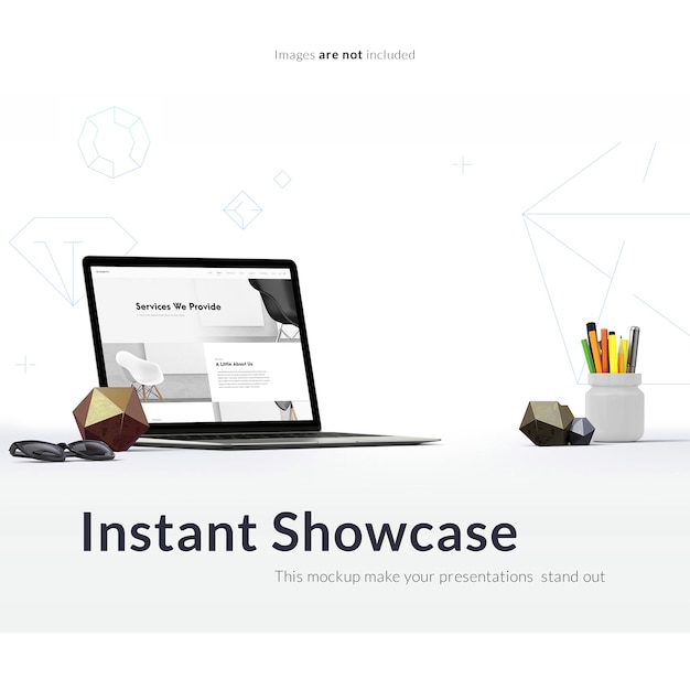 Realistic screen mock up