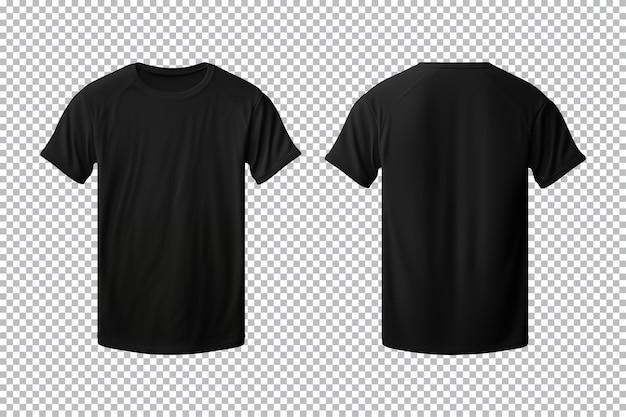 Premium PSD | Realistic set of male black tshirt mockup front and back ...