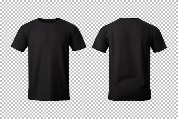 Premium PSD | Realistic set of male black tshirts mockup front and back ...