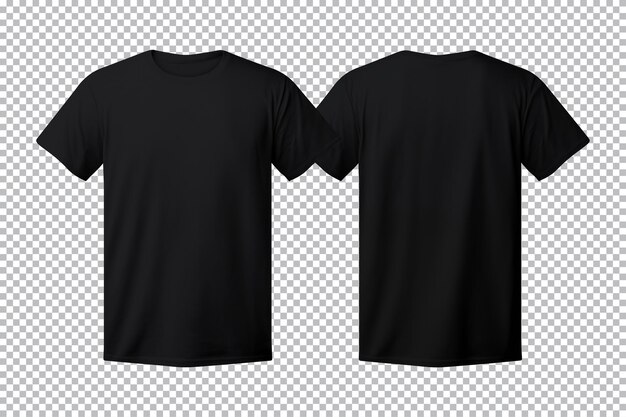 Premium PSD | Realistic set of male black tshirts mockup front and back ...
