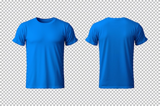 Premium PSD | Realistic set of male blue tshirts mockup front and back ...