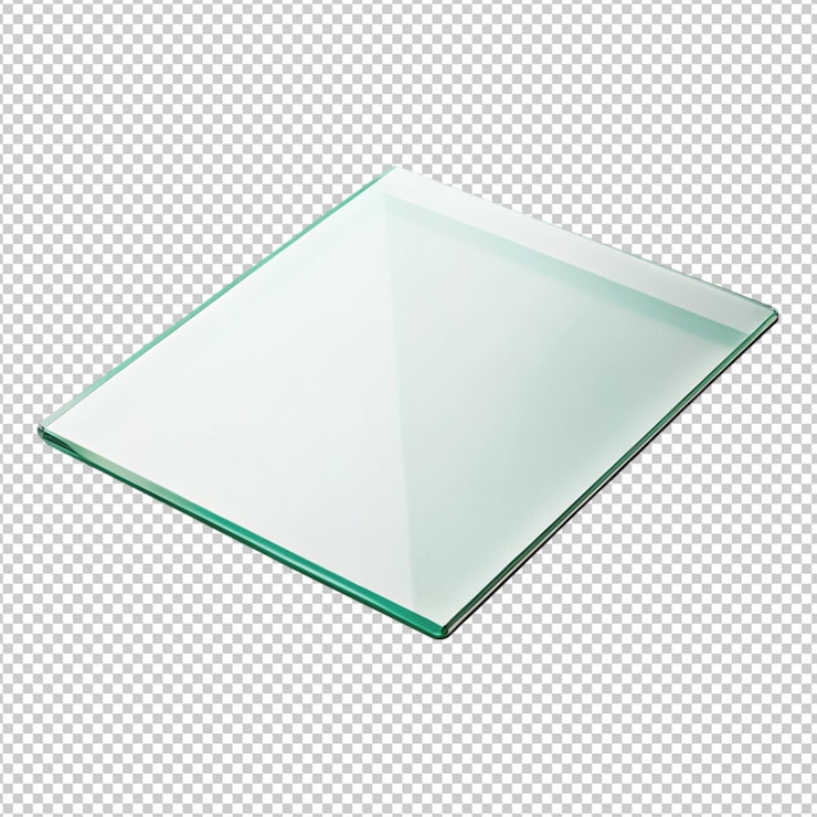 PSD realistic set of transparent glass plates blank frames with metal screws