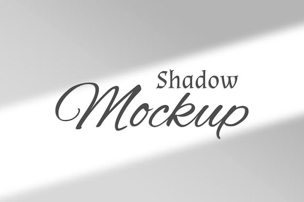 Realistic shadow overlay effects mockup top view composition with window shadow