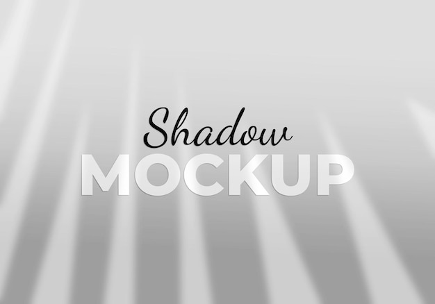 Realistic shadow overlay effects mockup top view composition with window shadow