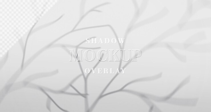 PSD realistic shadow overlay embossed text effect logo on wall paper texture abstract background mockup
