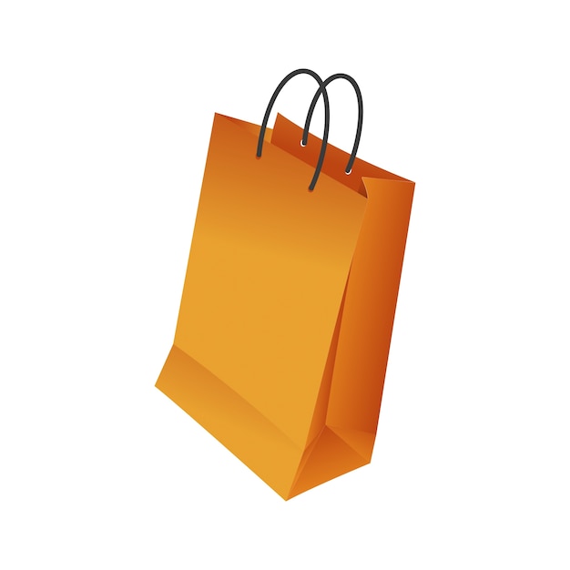 PSD realistic shopping bag isolated