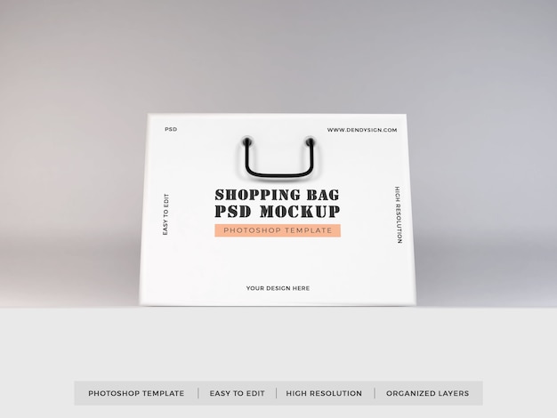 Realistico shopping bag mockup