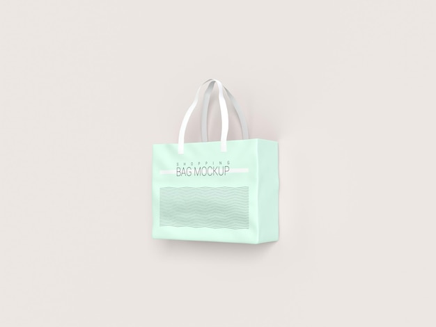 Realistic shopping bag mockup