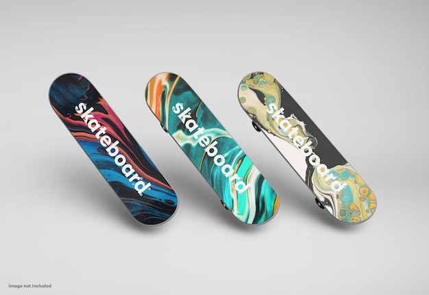Realistic Skateboard Mockup by C4D illustration