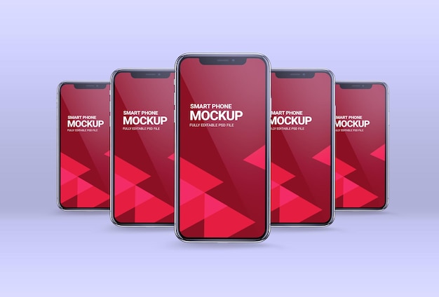 Mockup modificabile per smartphone realistico