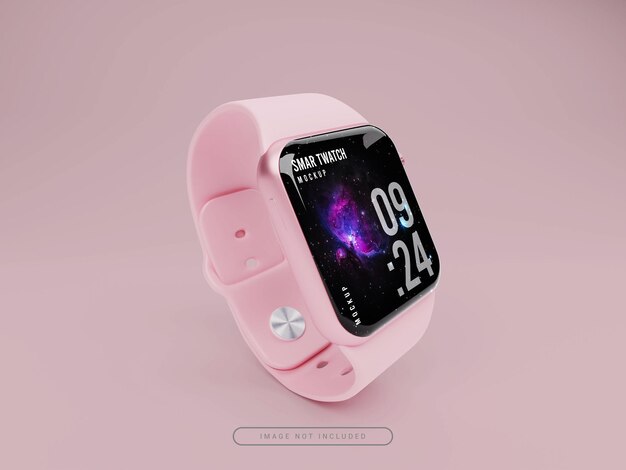 現実的なスマートウォッチのモックアップ