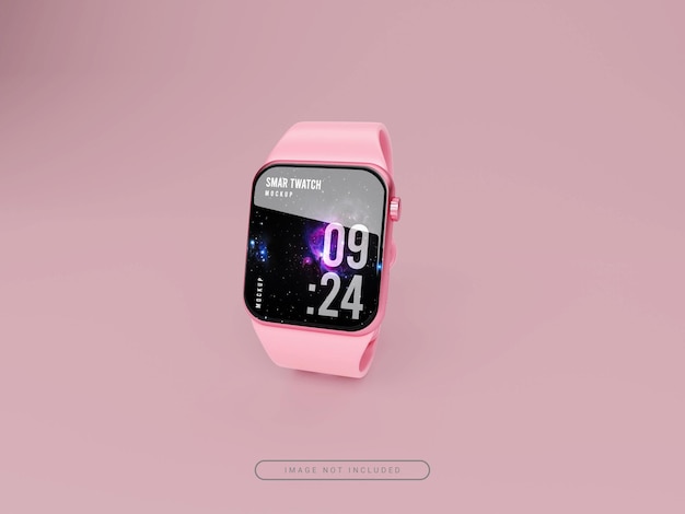 Realistic smart watch mockup