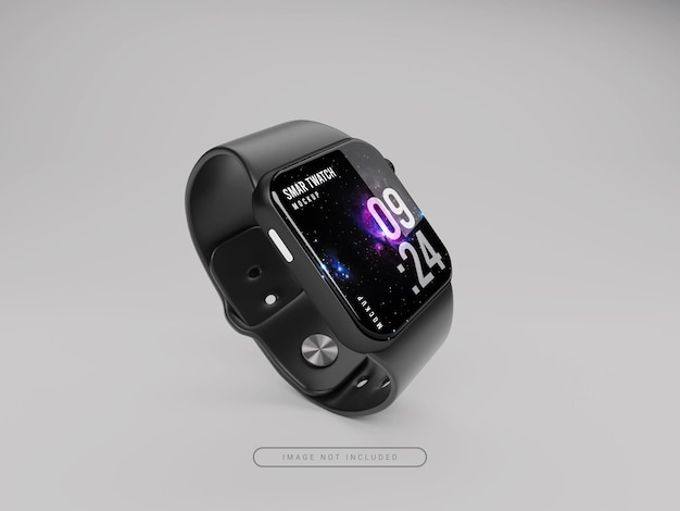 Realistic smart watch mockup