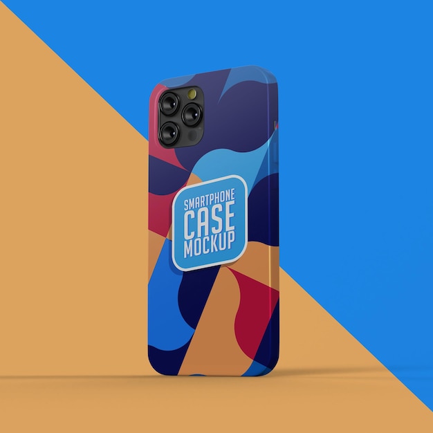 PSD realistic smartphone case mockup