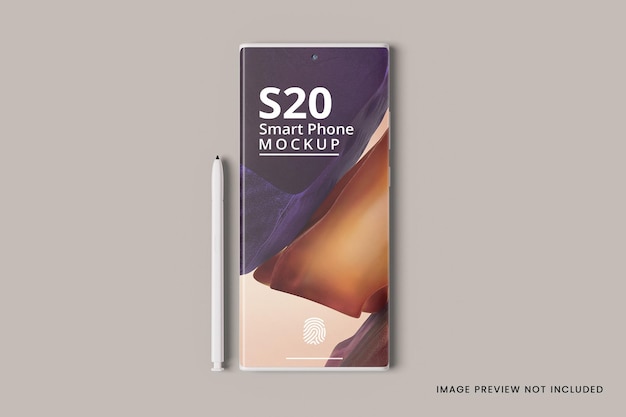 PSD rendering 3d di mockup di smartphone realistico