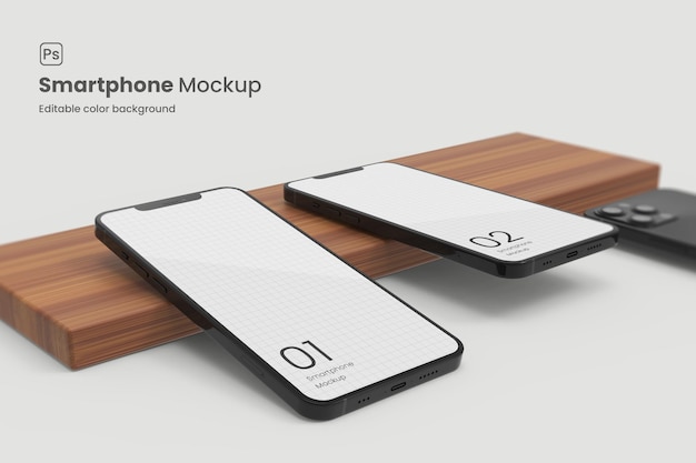 Mockup di smartphone realistico per la promozione di app