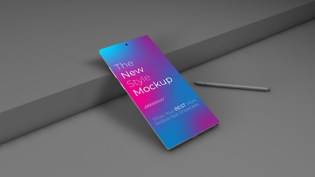 Realistic smartphone mockup. clean smartphone mockup