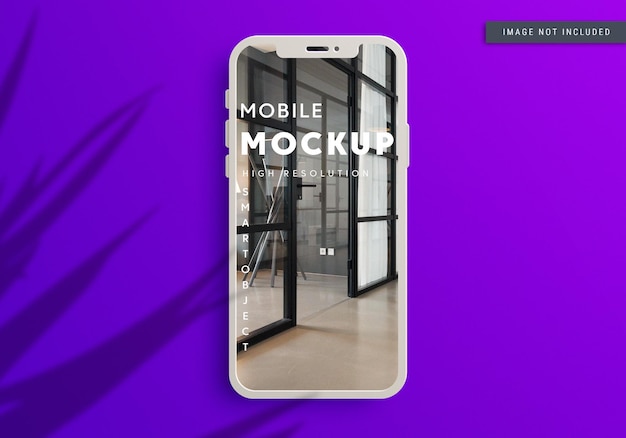 Realistic smartphone mockup design