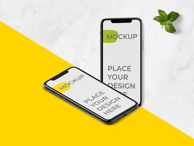 PSD realistic smartphone mockup