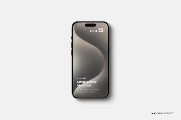 Realistic smartphone presentation mockup with editable background psd