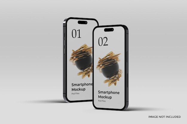 PSD mockup realistico di presentazione per smartphone