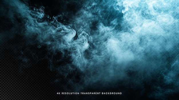 PSD realistic smoke overlay on transparent background