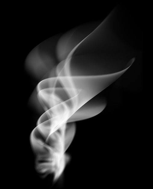 PSD realistic smoke on transparent background