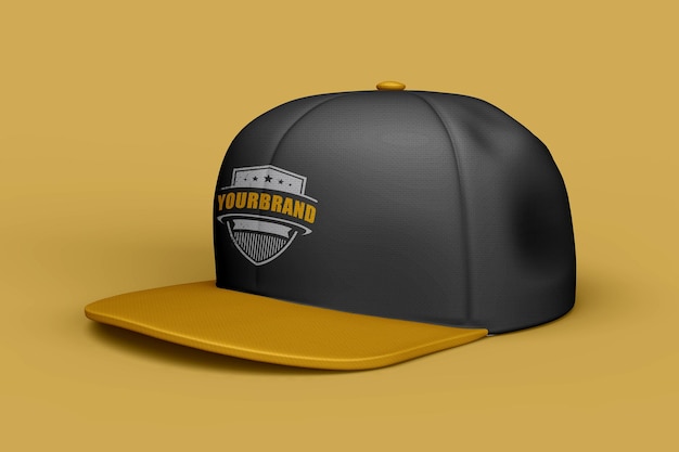 Realistic Snapback Design Mockup