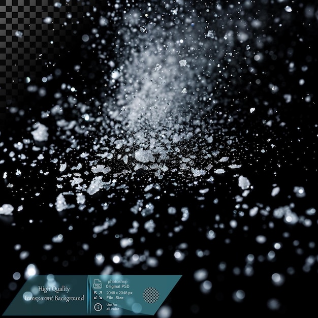 realistic snow particles background