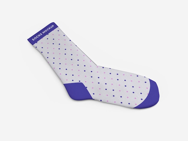 Realistic socks mockup template isolated