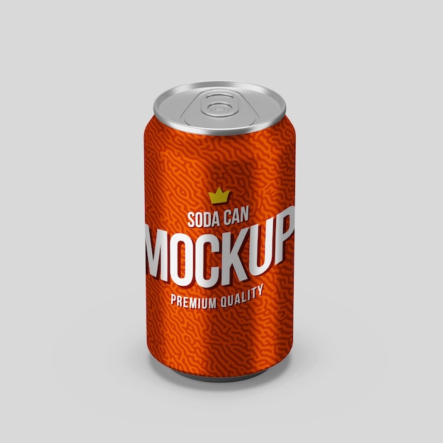 Mockup realistico di lattine di soda