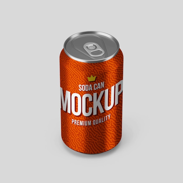 Mockup realistico di lattine di soda