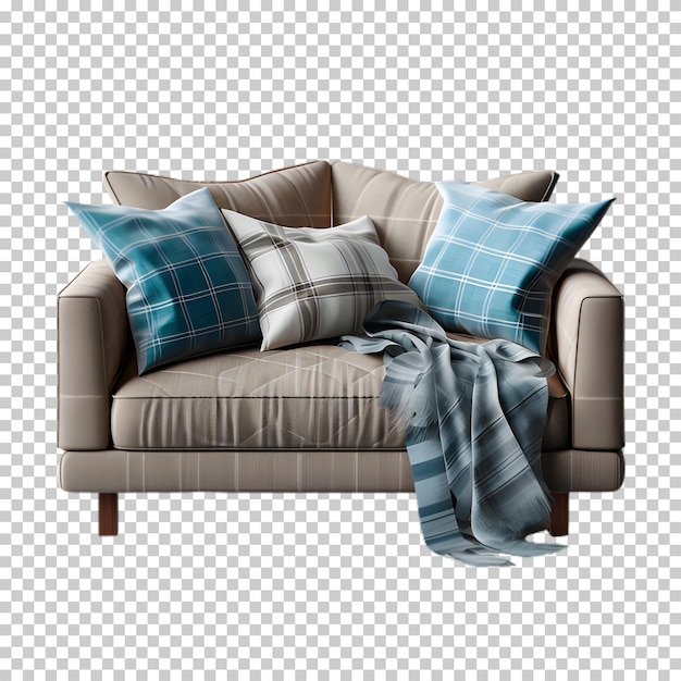 PSD Реалистичный диван png изолирован на прозрачном фоне