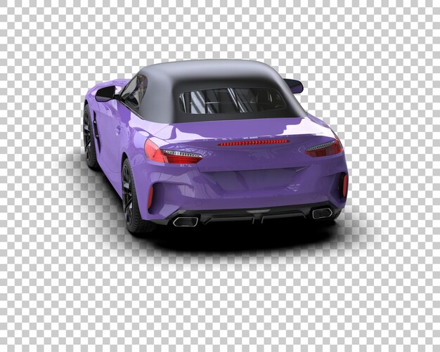 realistic sport car isolated on background 3d rendering illustration