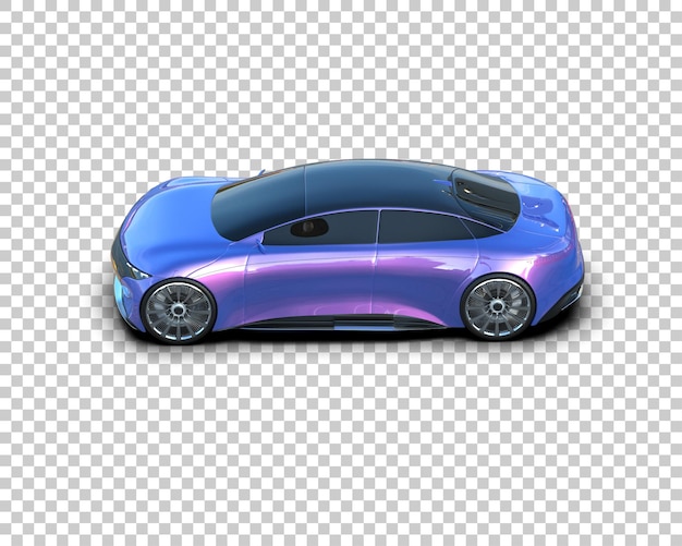 realistic sport car isolated on background 3d rendering illustration