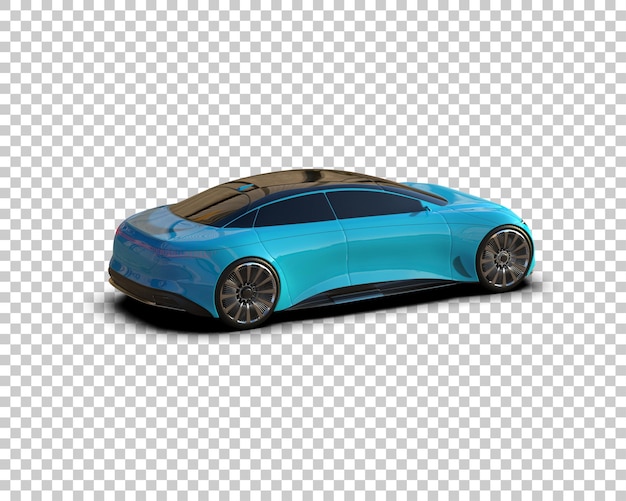 realistic sport car isolated on background 3d rendering illustration