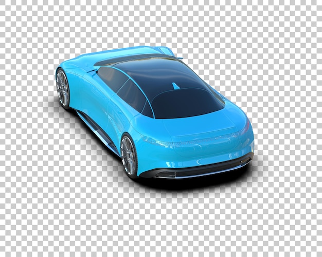 realistic sport car isolated on background 3d rendering illustration