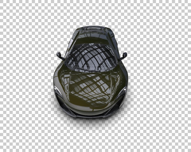 Realistic sport car isolated on background 3d rendering illustration