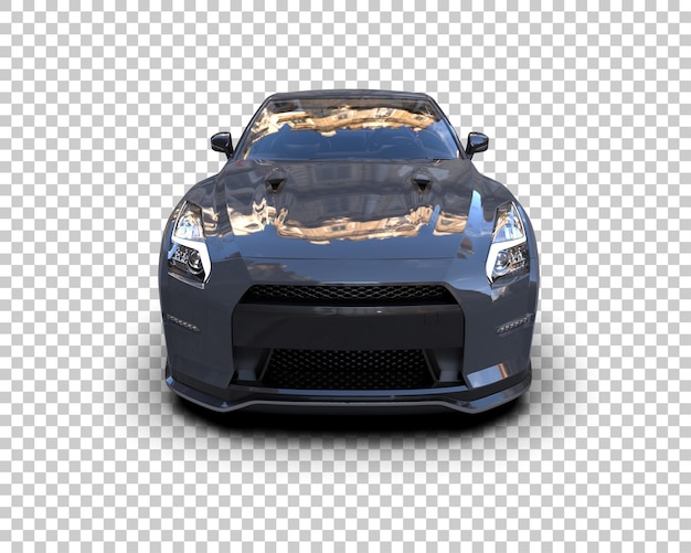 realistic sport car isolated on background 3d rendering illustration