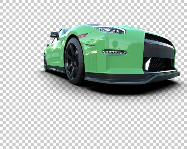 realistic sport car isolated on background 3d rendering illustration