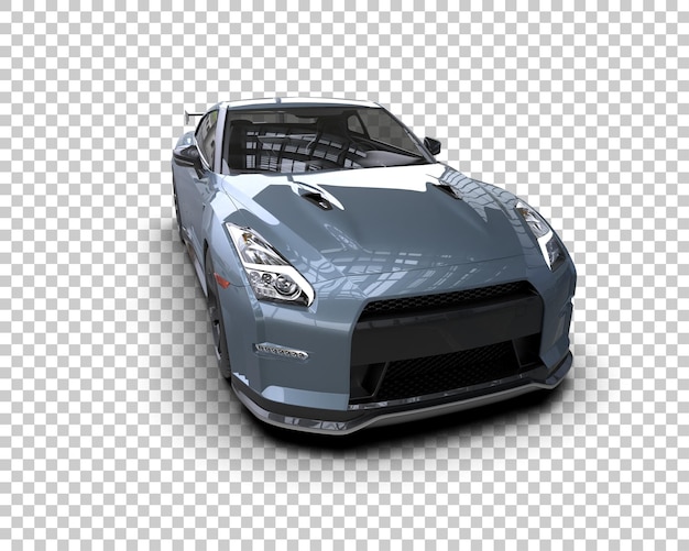 realistic sport car isolated on background 3d rendering illustration
