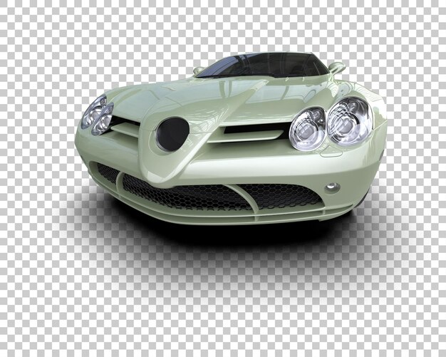 realistic sport car isolated on background 3d rendering illustration