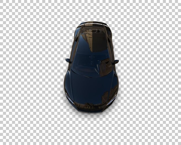 Realistic sport car isolated on background 3d rendering illustration