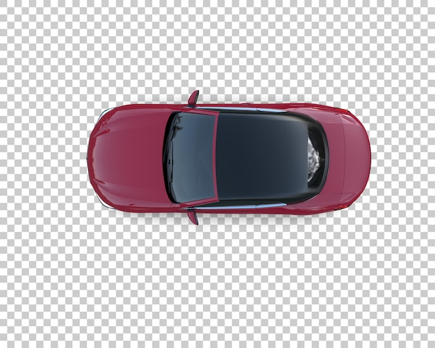 realistic sport car isolated on background 3d rendering illustration