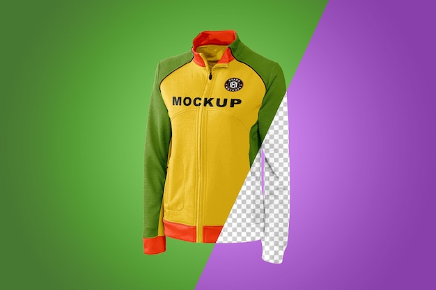 Realistic sport jacket mockup