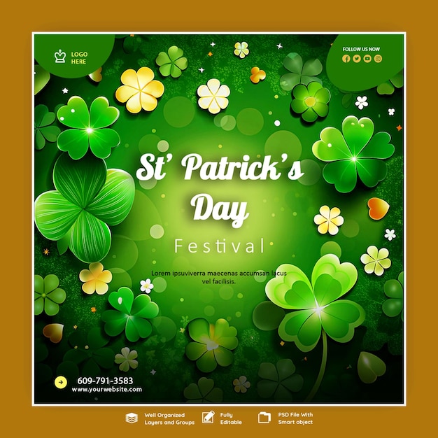realistic st patricks day concept