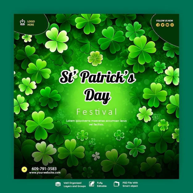 realistic st patricks day concept
